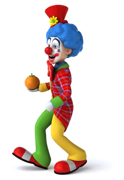 Kreslené zábavy klaun — Stock fotografie