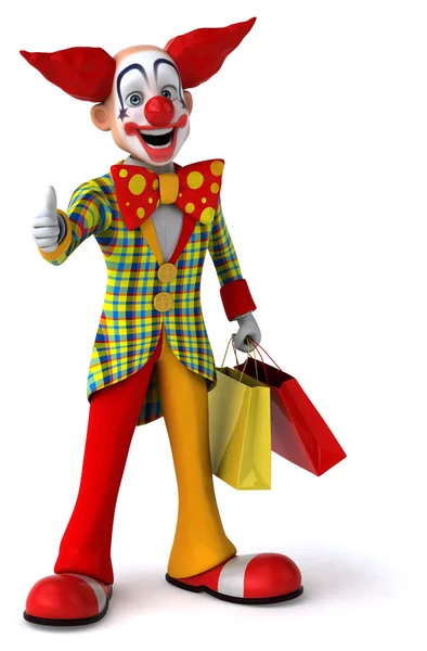 Cartoon Fun clown — Stock Photo, Image