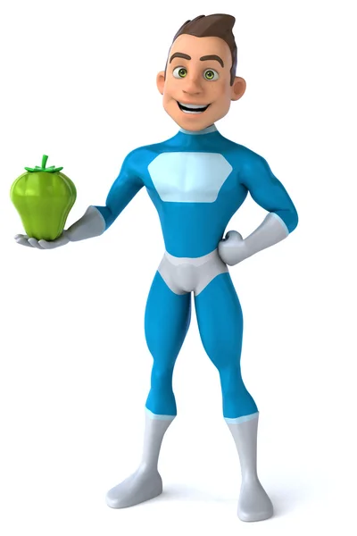 Fun cartoon superhero — Stock Photo, Image