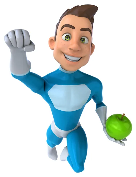 Fun cartoon superhero — Stock Photo, Image