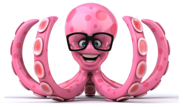 Divertido pulpo de dibujos animados — Foto de Stock