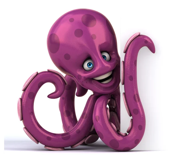 Leuke cartoon octopus — Stockfoto