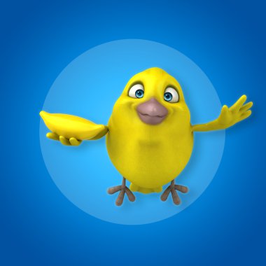 Eğlenceli çizgi film kuş