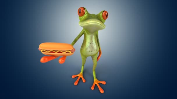 Humour grenouille dessin animé — Video