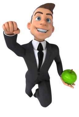 Eğlenceli karikatür işadamı