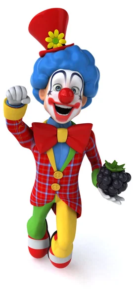 Divertente clown cartone animato — Foto Stock