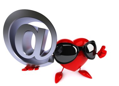 Eğlenceli çizgi film kalp