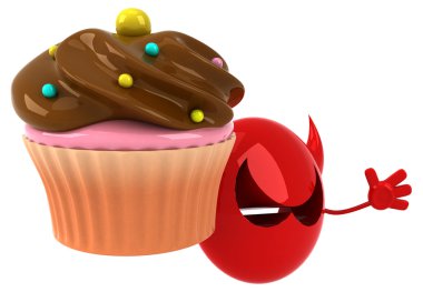 Eğlenceli çizgi film kırmızı virüs