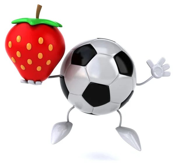 Spaß am Cartoon-Fußball — Stockfoto