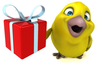 Eğlenceli çizgi film kuş