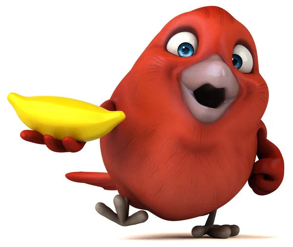 Cartoon Red bird — Stock Photo, Image