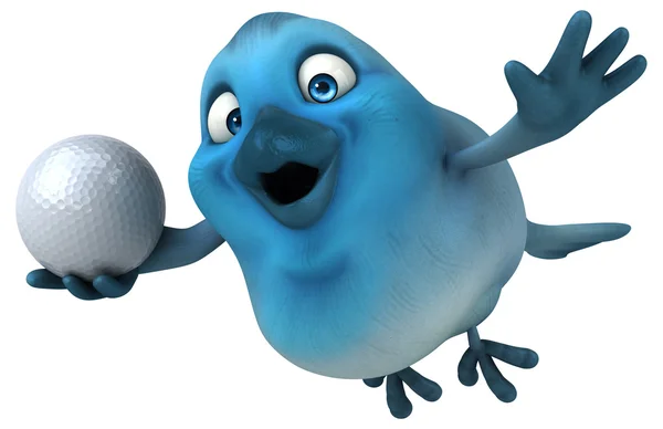 Diversión dibujos animados Blue bird —  Fotos de Stock