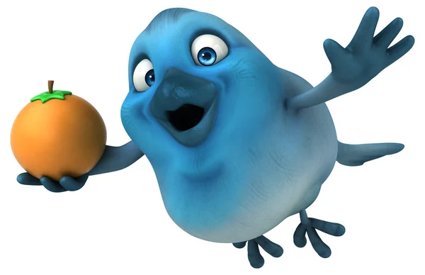 Веселый мультфильм Синяя птица — стоковое фото