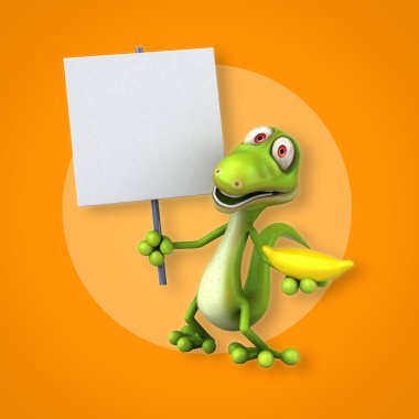 Eğlenceli çizgi film kertenkele