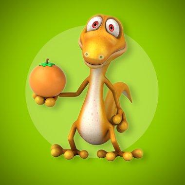 Eğlenceli çizgi film kertenkele