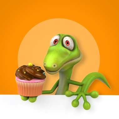 Eğlenceli çizgi film kertenkele