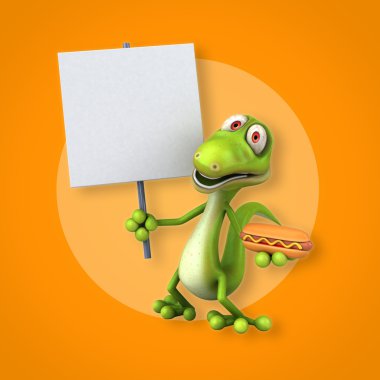 Eğlenceli çizgi film kertenkele