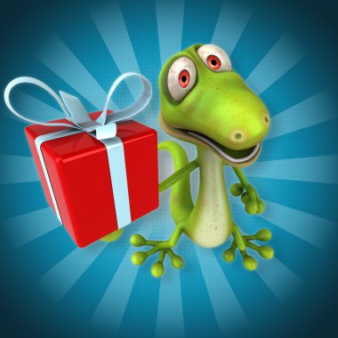 Eğlenceli çizgi film kertenkele