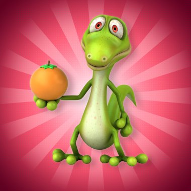 Eğlenceli çizgi film kertenkele