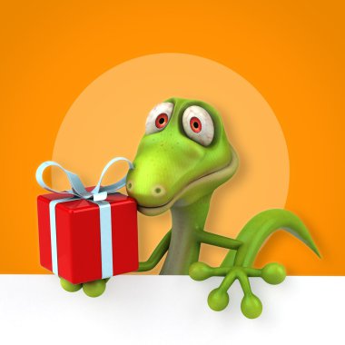 Eğlenceli çizgi film kertenkele