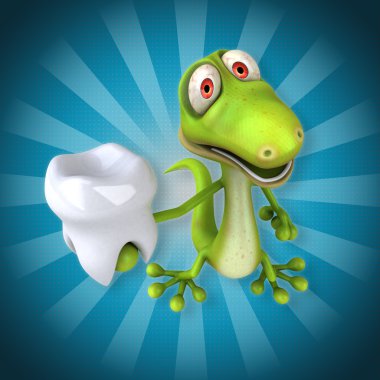 Eğlenceli çizgi film kertenkele