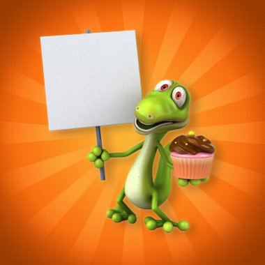 Eğlenceli çizgi film kertenkele