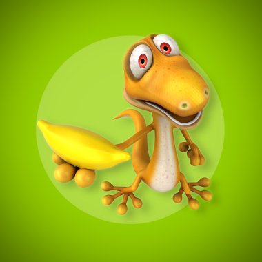 Eğlenceli çizgi film kertenkele