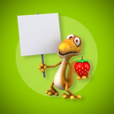 Eğlenceli çizgi film kertenkele