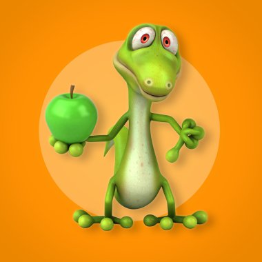 Eğlenceli çizgi film kertenkele