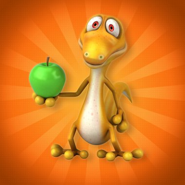 Eğlenceli çizgi film kertenkele