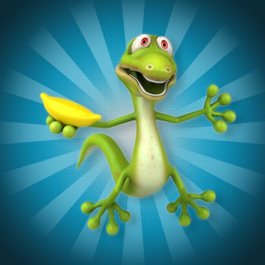 Eğlenceli çizgi film kertenkele