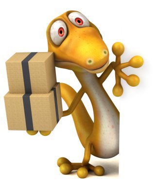 Eğlenceli çizgi film kertenkele