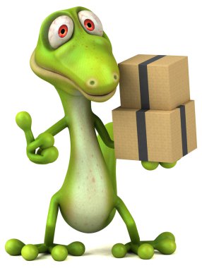 Eğlenceli çizgi film kertenkele