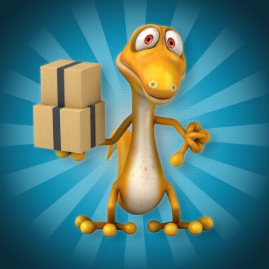 Eğlenceli çizgi film kertenkele