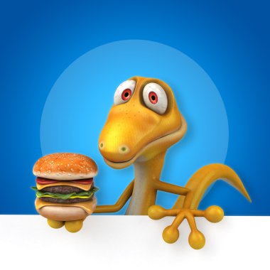 Eğlenceli çizgi film kertenkele