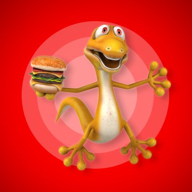 Eğlenceli çizgi film kertenkele