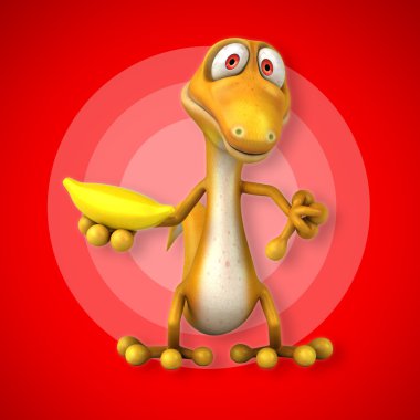 Eğlenceli çizgi film kertenkele