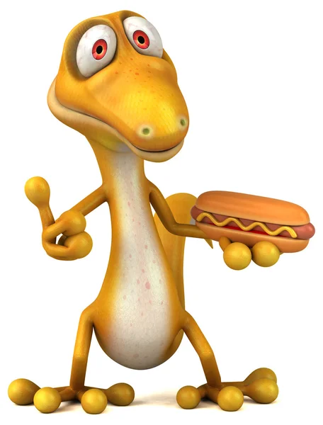 Fun cartoon lizard — Stock Photo, Image