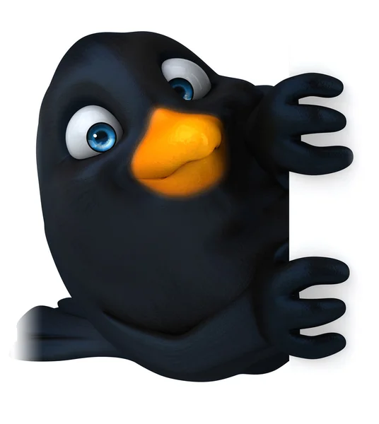 Leuke cartoon Blackbird — Stockfoto