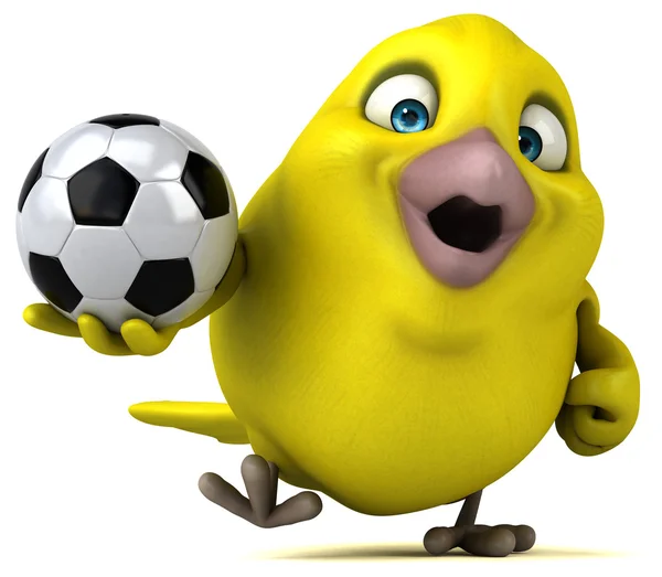 Fun yellow bird — Stock Photo, Image