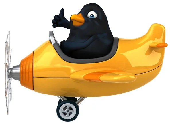 Fun cartoon Blackbird — Stock Photo, Image