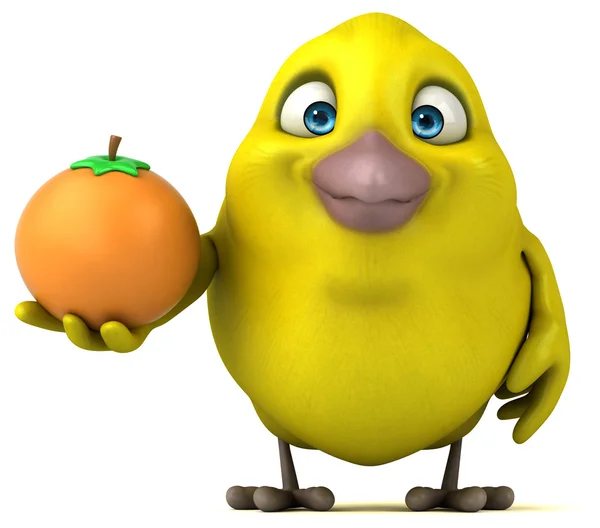 Fun yellow bird — Stock Photo, Image