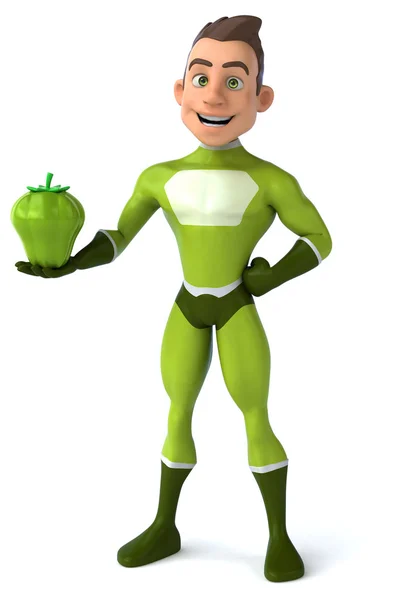 Fun cartoon superhero — Stock Photo, Image