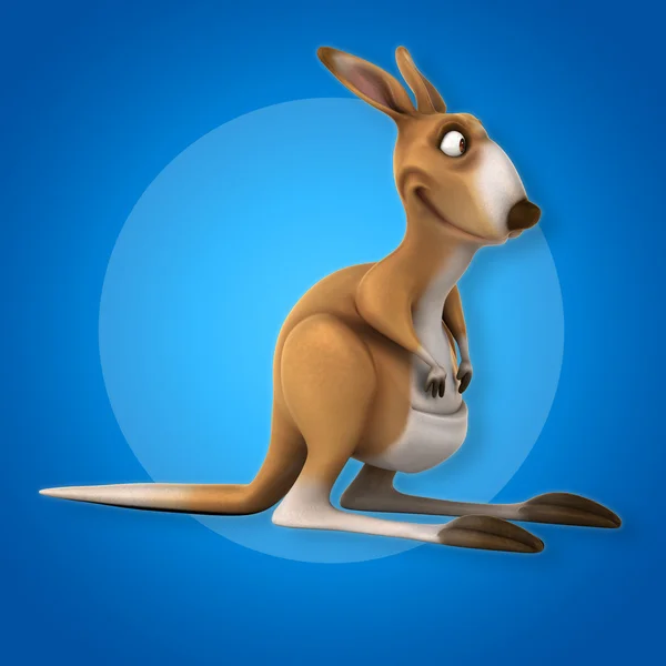 Fun cartoon kangaroo — Stock Photo, Image