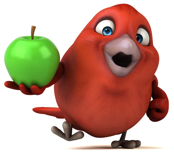 Cartoon Red bird — Stock Photo, Image