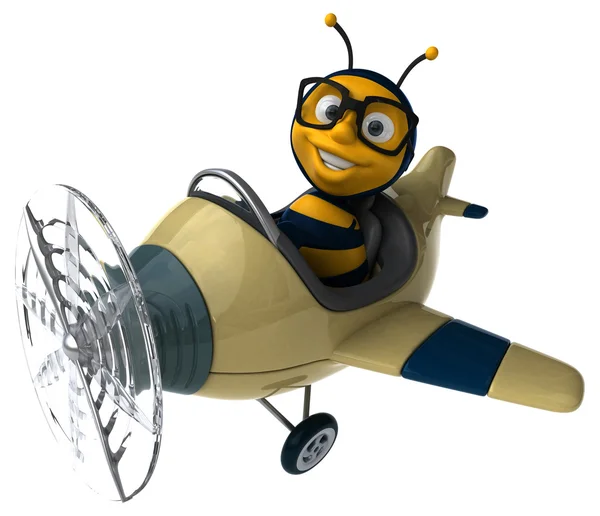 Fun cartoon bee — Stock Photo, Image