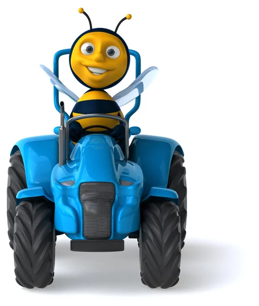 Leuke cartoon bee — Stockfoto