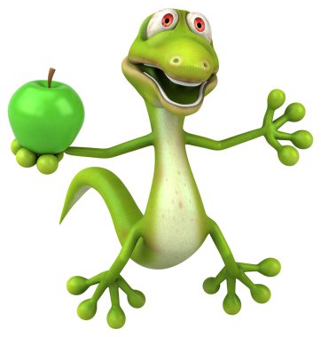 Eğlenceli çizgi film kertenkele