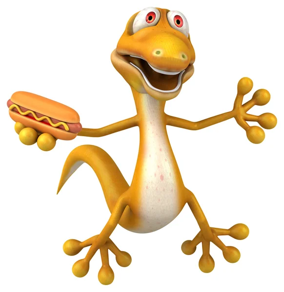 Fun cartoon lizard — Stock Photo, Image