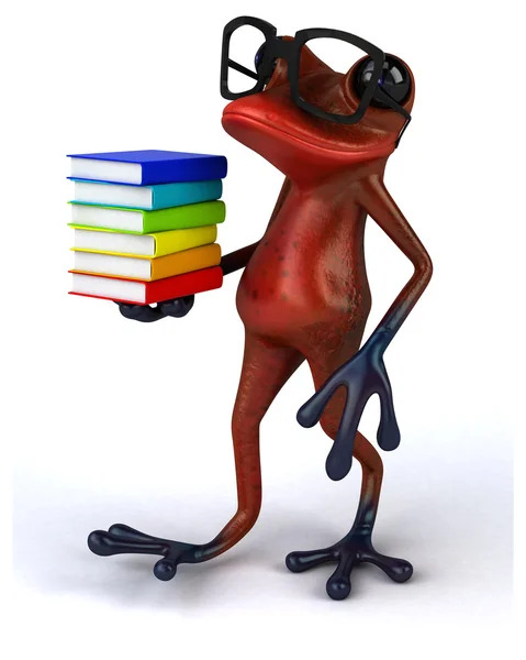 Fun cartoon frog — Stock Photo, Image